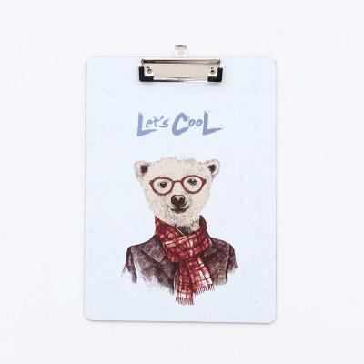 Kantoor w dier recht board clip spalk Kawaii klembord contract clip boek A4 Plastic Map: 2