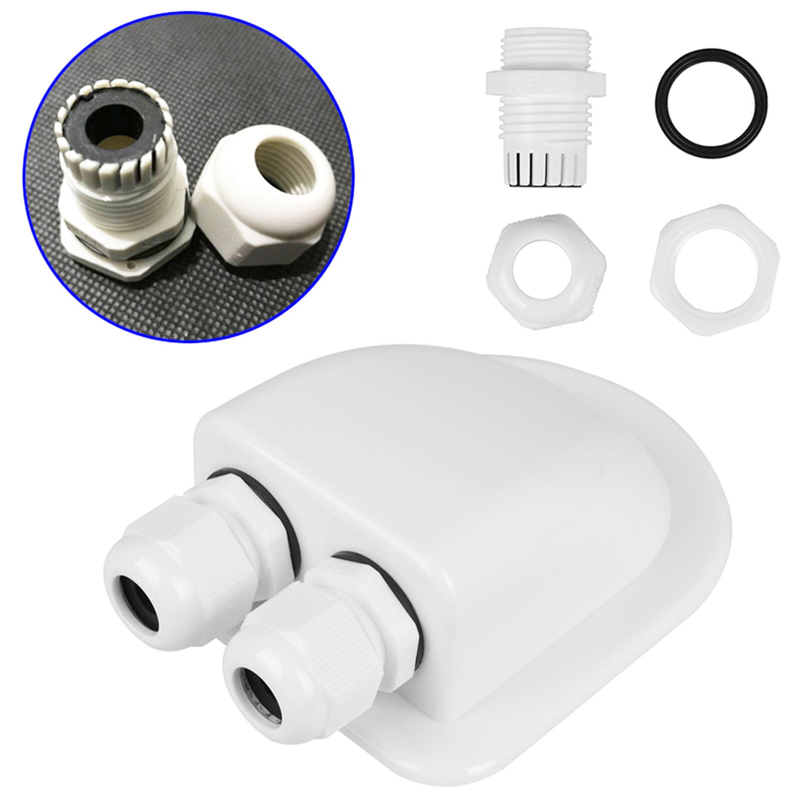 1PC Plastic Junction Box Project Instrument Case Outdoor Indoor DIY Durable Solar Battery Panel Tools Electric Enclosure Cable