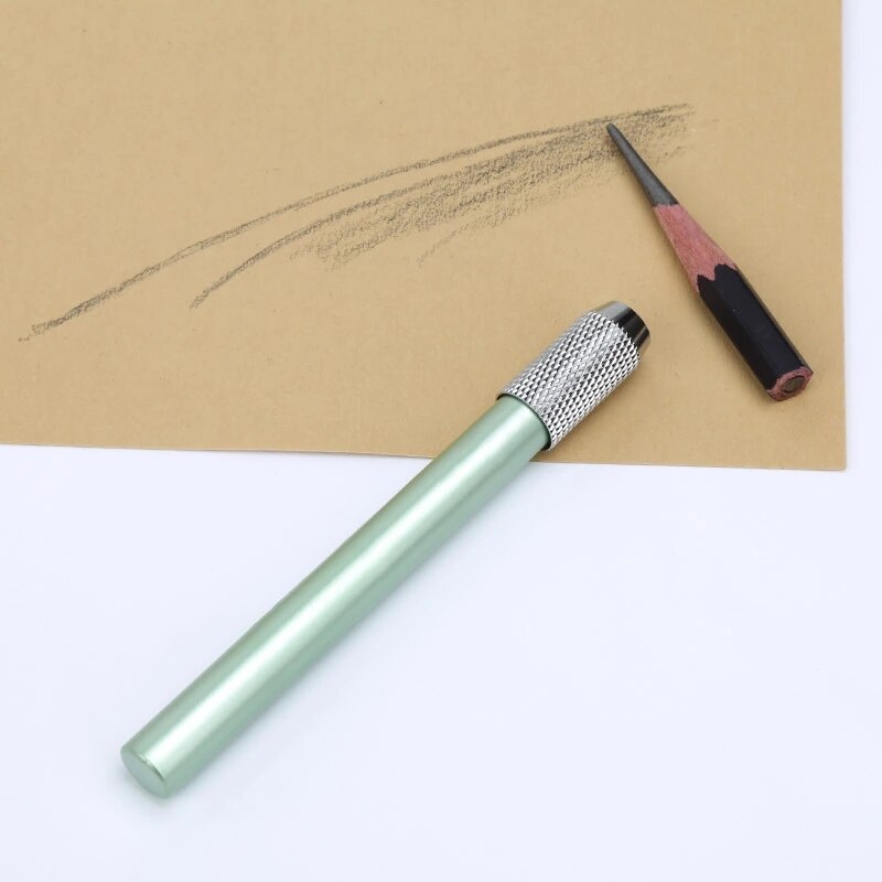 6-color metal pencil extension drawing pencil sleeve extension pencil connector aluminum rod extension rod: 4