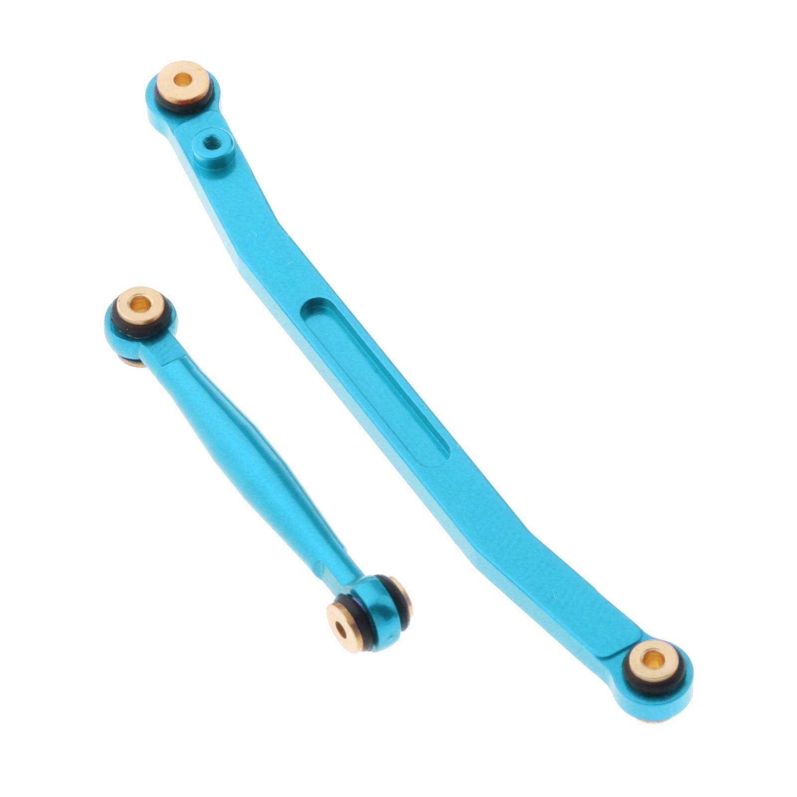 Cnc Aliuminum Legering Stuurstang Links Voor Axiale SCX24 AXI00002 AXI00001 AXI90081 1:24 Rc Auto 'S: Blue