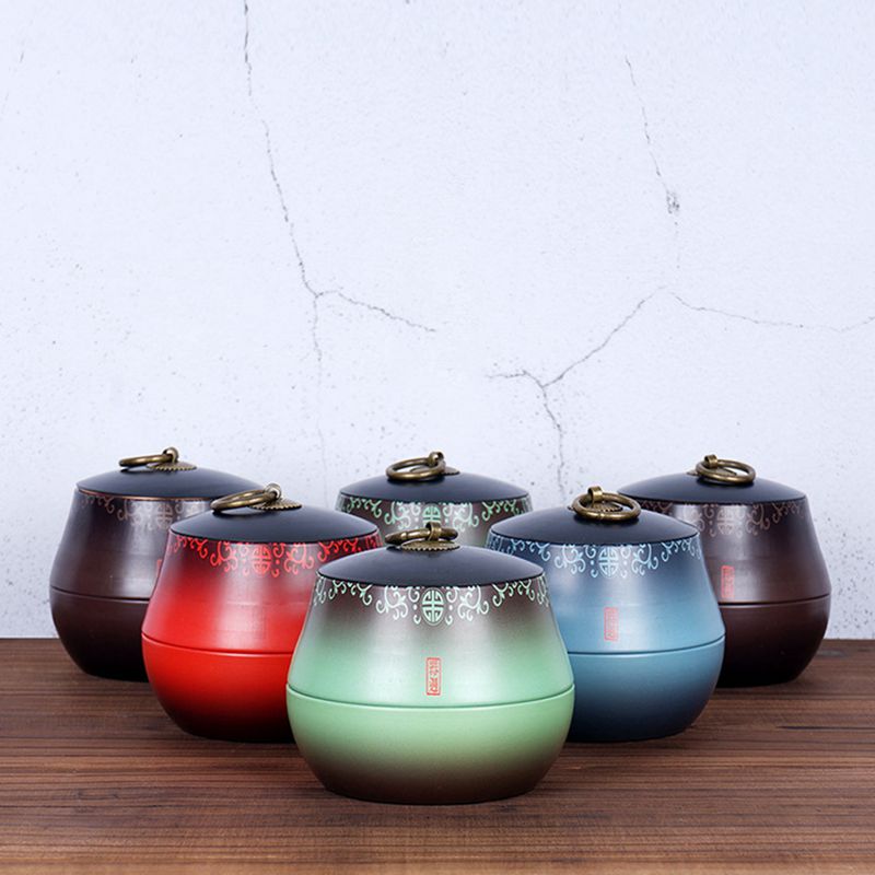 Metal Tins Tea Packaging Cans Kitchen Tea Box Jar Storage Holder Sweetmeats Candies Cans Tinplate Tea Empty Storage Box