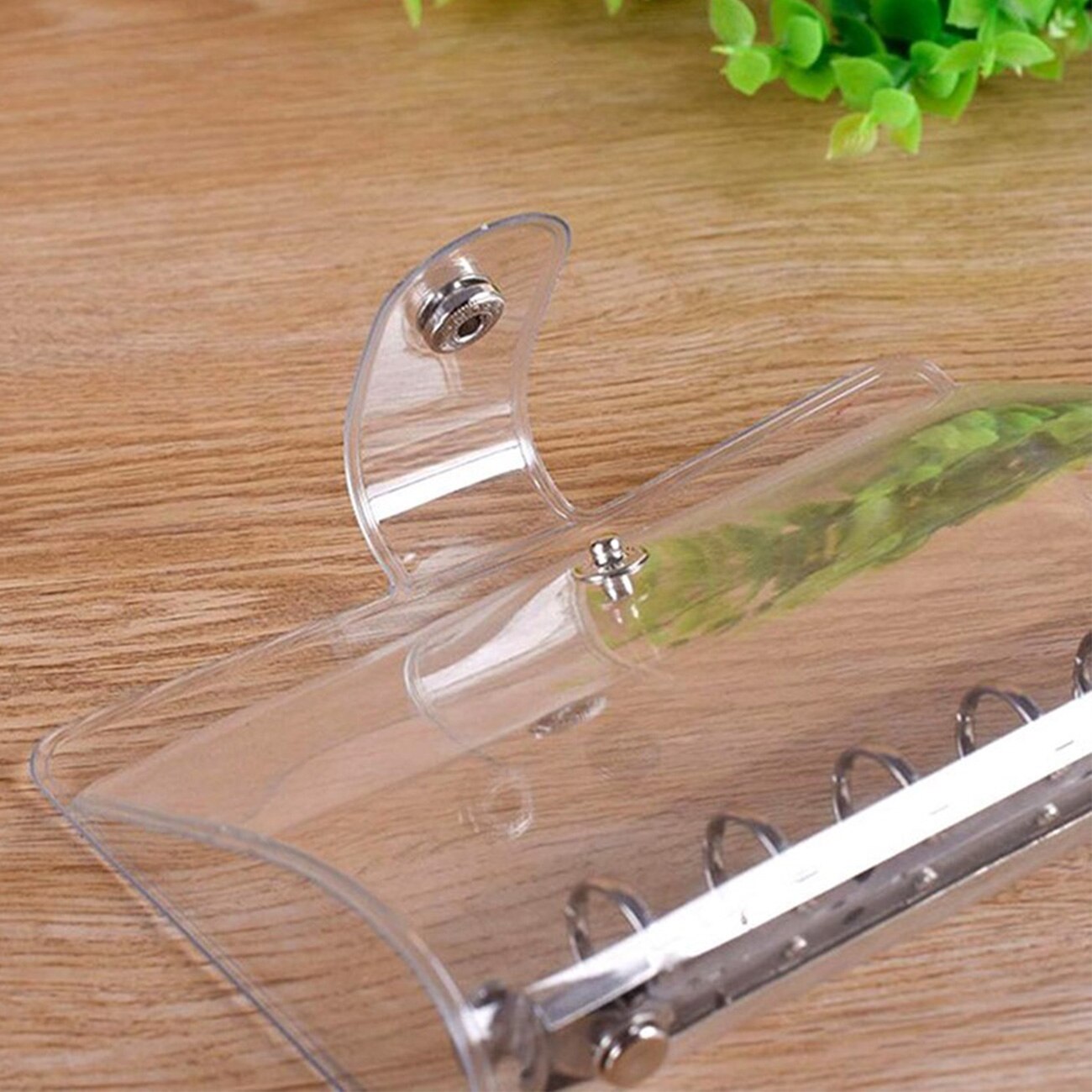 1Pc Transparent Color Plastic Clip File Folder A4/A5/A6/A7 Notebook Loose Leaf Ring Binder Planner Agenda School Office Supplies