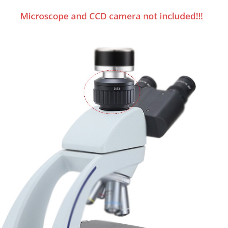 0.5X C Mount Adapters Lens Ccd Camera Adapter Ctv Voor Trinoculaire Stereo Microscoop 25Mm Interface Microscopio Camera