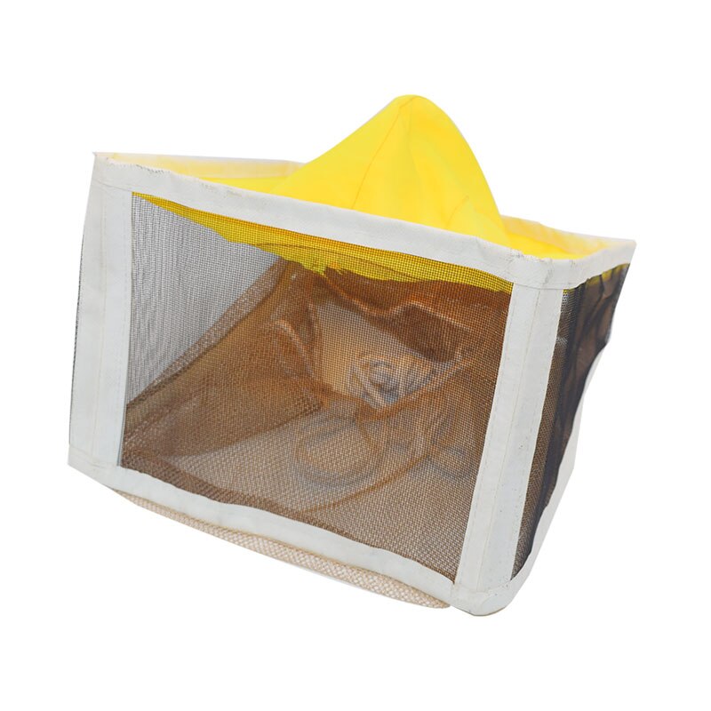 Beekeeper Tool Sting-Less Binding Square Folding Veil with Elastic Beekeeper Hat Square Folding Bee Hat And Veil