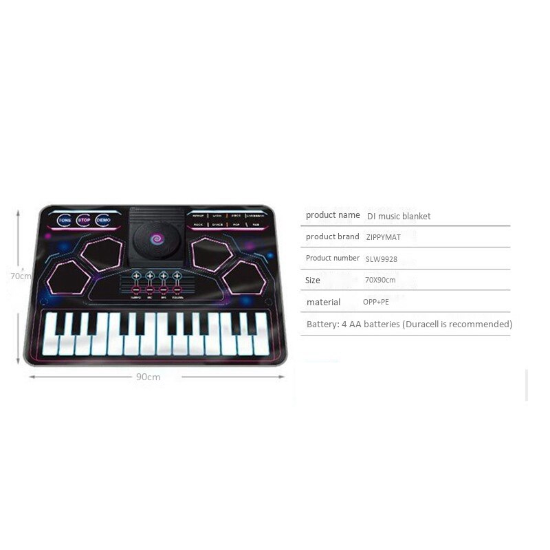 Dj Muziek Deken, Puzzel, Elektronische Orgel, Leren Disc Machinedrum Elektronische Deken Multifunctionele 8 Tones