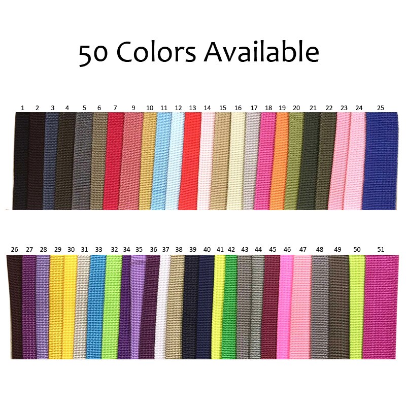 25mm Webbing 10meter long 1&quot; polypropylene for Bag Sewing Belt Webbing Strap dog collar line Strapworks