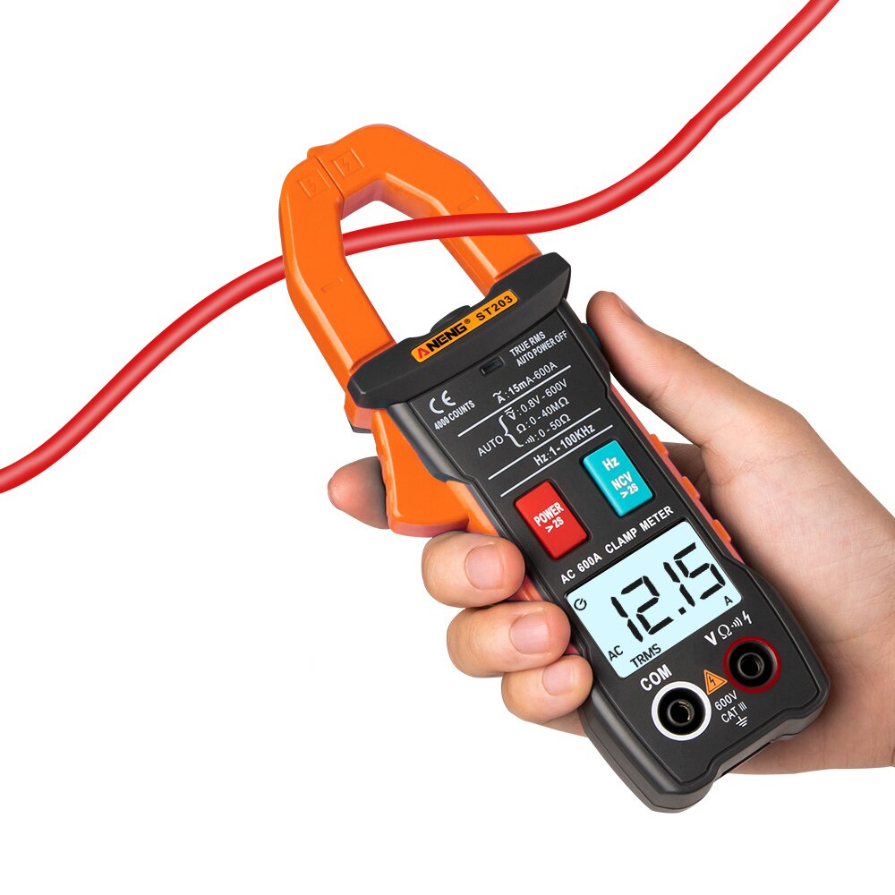 4000counts True RMS Digitale Stroomtang Multimeter Mini Amp DC/AC Clamp Meter voltmeter 400v Automatische Range