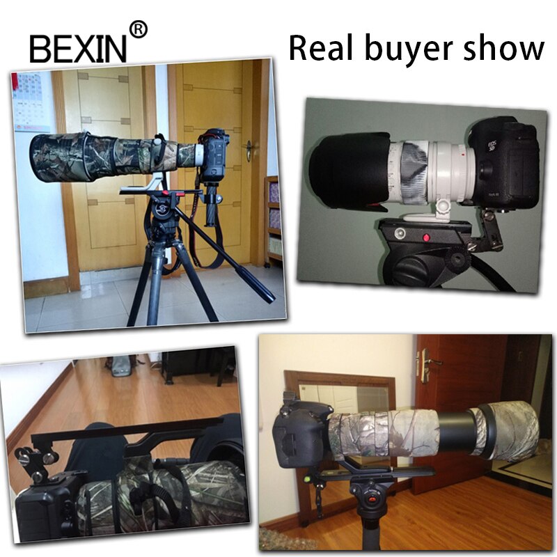 Lange Telephot Lens Ondersteuning Adapter Beugel Lange Focus Lens Camera Houder Ondersteuning Quick Release Plate Voor Manfrotto Statief