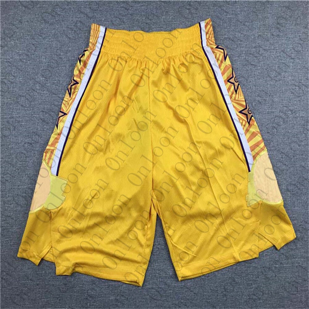 Mens Amerikanischen Basketball Kurze Angeles Stickerei Shorts Sport Pantalones Cortos Hombre kurzen korb