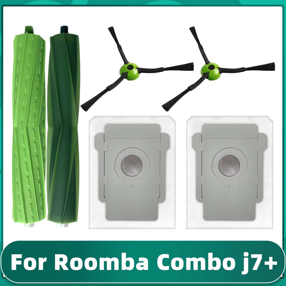 Kompatybilny z ( iRobot Romba Combo j7+ / j9+ / 10 Max ) Wałek, szczotka boczna, worek na kurz, mop, części zamienne i akcesoria do odkurzaczy robotów.: Lawenda