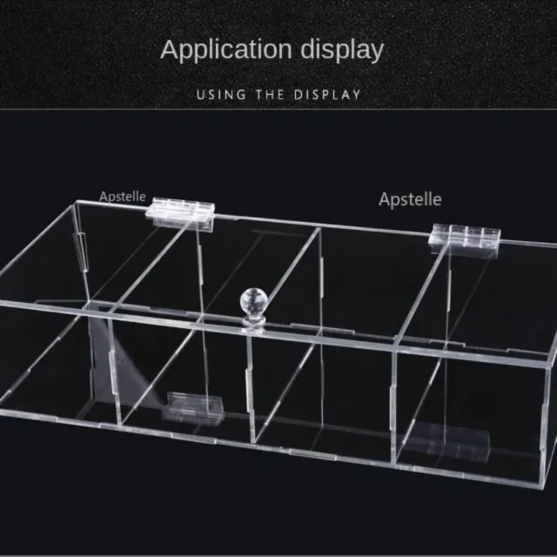 10Pcs Plastic Folding Hinges Transparent Plexiglass Hinge Durable Clear Acrylic 25X33 30X33 38X45 65x42