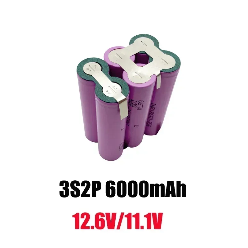 5S2P 3S1P 5S3P 4S1P 5S1P 6S1 6S2P18650 3,7 V 8,4 V 12,6 V 16,8 V 21V 18V 25,2 V batería de herramienta de taladro eléctrico: Castaño