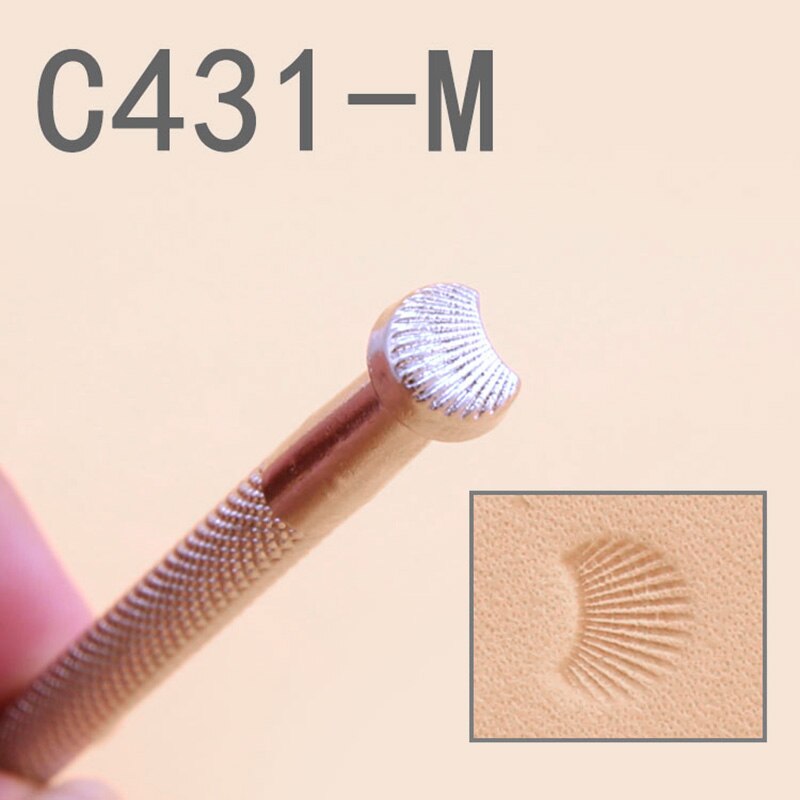 DIY Engraving Tools Handmade Metal Stamp and Die Sets Stamping Tool Leather Craft Working Flowers Embossing Patterns Carving: C431-M