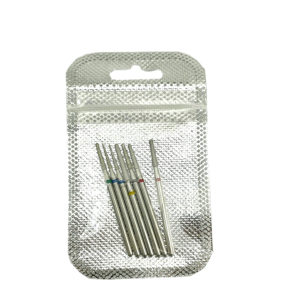 7 stücke Diamant Schleifen Bur Bohrer Sets Dental Schleifen Dental Diamant Polieren Bohrer 2,35mm Shankk