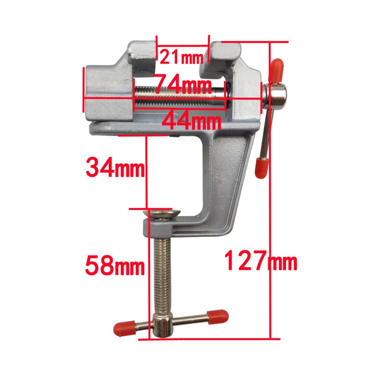 Mini Table Vise Aluminum Alloy Bench Vice Swivel Lock Clamp Mini Tool Vice Muliti-Funcational Craft Hobby Home Tool Accessories