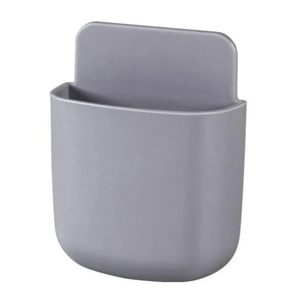 Storage Box Cosmetic Remote Control Holder Bathroom Rack Wall Shelf Adhesive Storage Case Home Organizer Wall Mounted Supplies