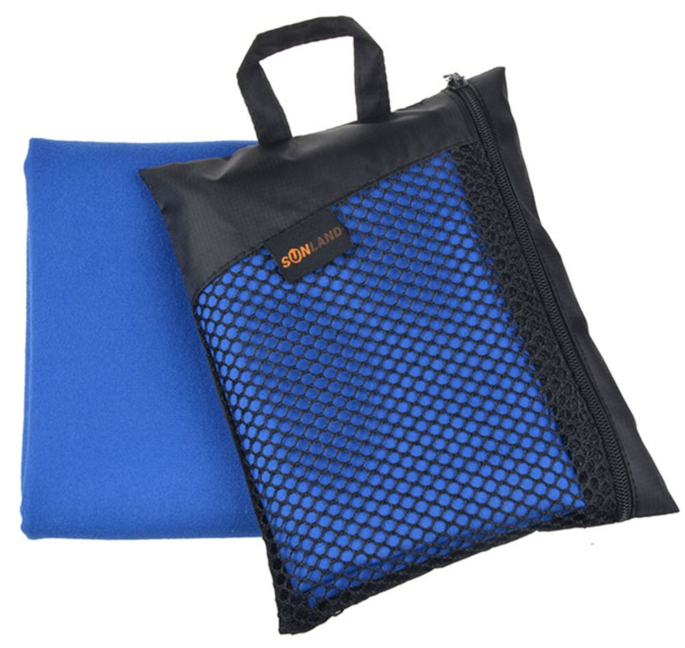 2PCS 30.5cmx61cm Sunland Microfiber Towel Ultra Compact Absorbent and Fast Drying Travel Sports Towels: dark blue