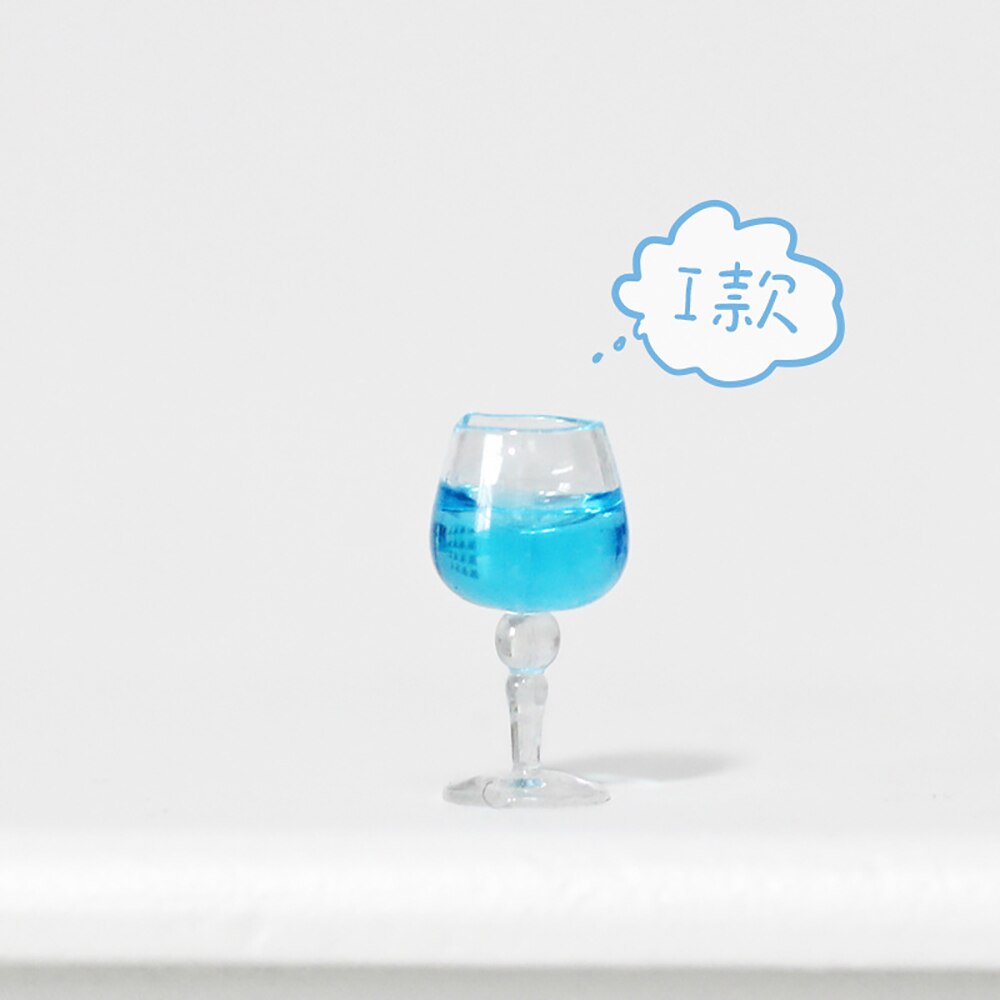 1Pcs 1/12 Dollhouse Miniature Accessori Mini Cocktail di Vetro Modello di Simulazione di Giocattoli Della Tazza per la Bambola Decorazione Della Casa: I