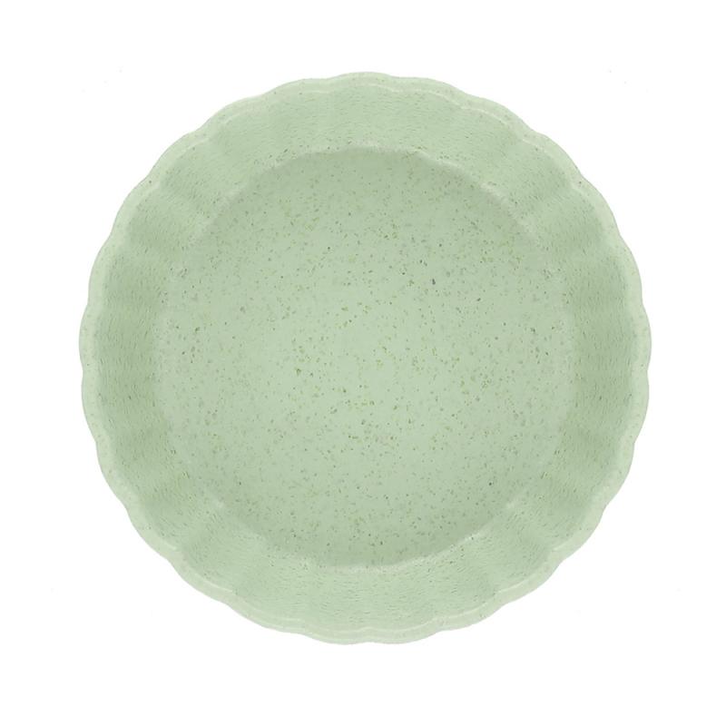 Mini bol d'assaisonnement Sauce alimentaire plat Sauce assaisonnée moutarde herbe de blé bol Sauce soucoupe vinaigre goût conseil Snack assiette cuisine: Round green