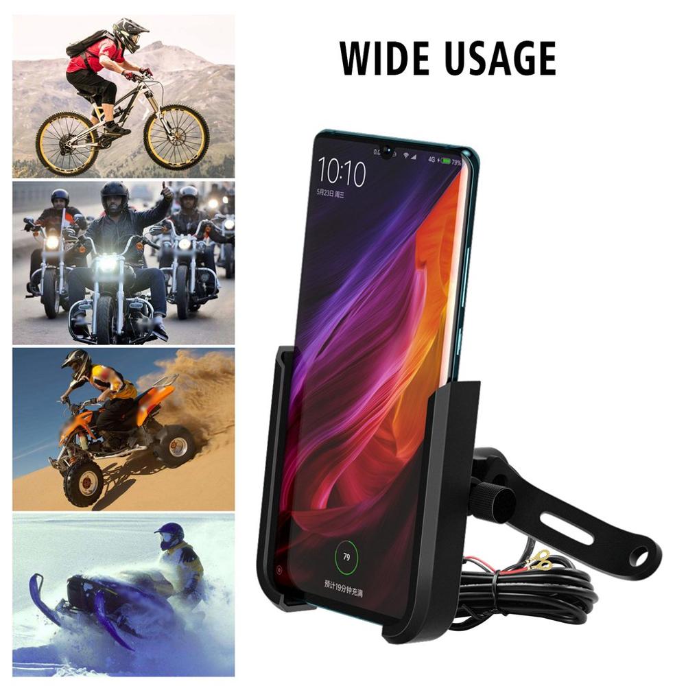 Soporte de teléfono móvil para motocicleta batería coche eléctrico para llevar a prueba de golpes soporte de teléfono móvil de navegación fija