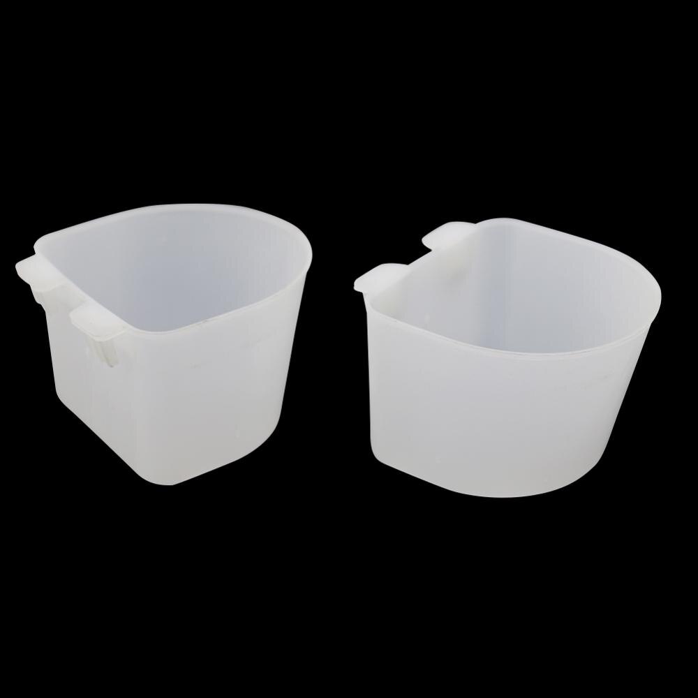 8 piezas aves loro paloma canario bebedor de aves de corral tazas cuenco de agua para pájaros fuente de beber botellas de taza