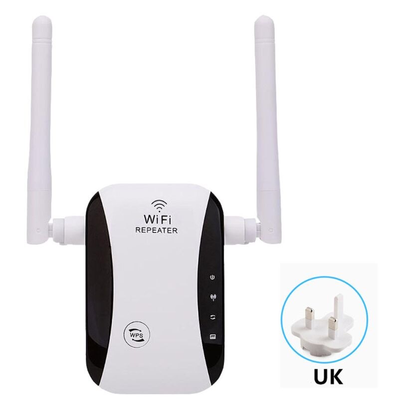Wifi repeater os uk eu au plug range extender trådløs 2.4 ghz højhastigheds internet booster udvide signalområdet trådløs hjemmeperson: Uk