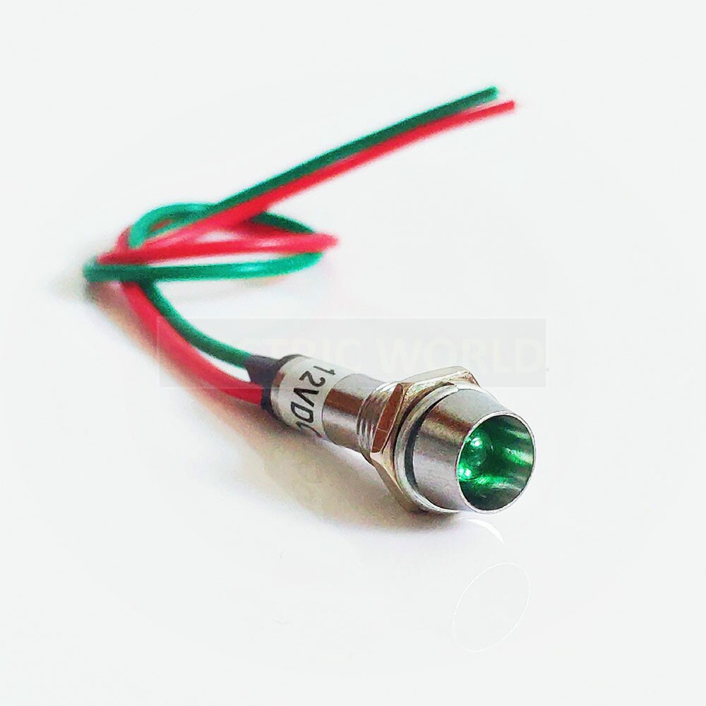 LED 8mm metal Indicator lights with lead wire power signal lamp LED indication mini indicator light waterproof Signal lamp