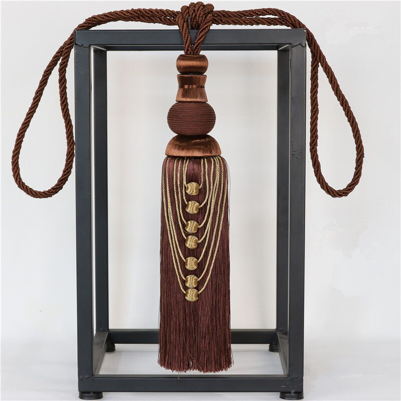 2 stks/paar Gordijn Tieback Bandjes Haken Houder Opknoping Bind Touwen Riem Gordijn Accessoires Tiebacks Tassel Fringe Borstel Decor