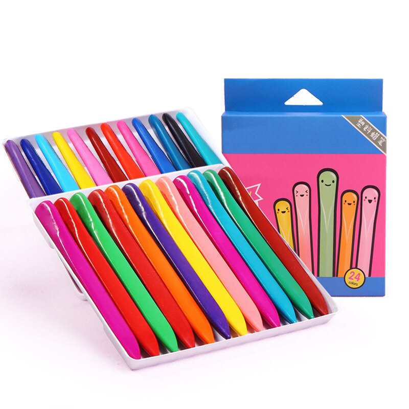 36 Colors Triangular Crayons Triangular Colouring Pencil for Students Kids Children H-best: 24 colors