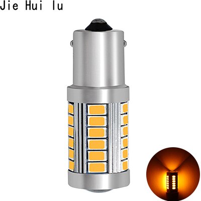 1156 1157 P21/5 W BAY15D Super lumineux 33 SMD 5630 5730 frein à LED feux antibrouillard 21/5w voiture feux diurnes arrêt ampoules 12V: 1156 Amber