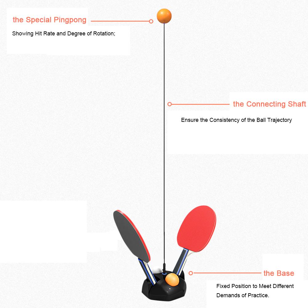 Table Tennis Trainer Pingpong Balls Table Tennis Training Robot Removable Rapid Rebound Ping Pong Ball Machine