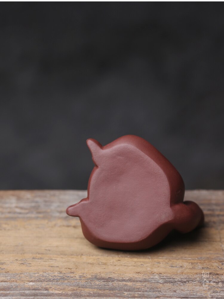 Creativity Purple Clay Tea Pet Cute Cat Tea Play Crafts Kung Fu Tea Set Decoration Home Decoration with Box