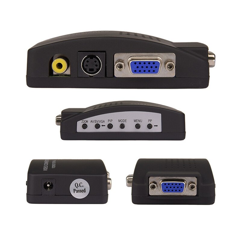 AV video+ VGA to VGA converter/adapter , AV input VGA output