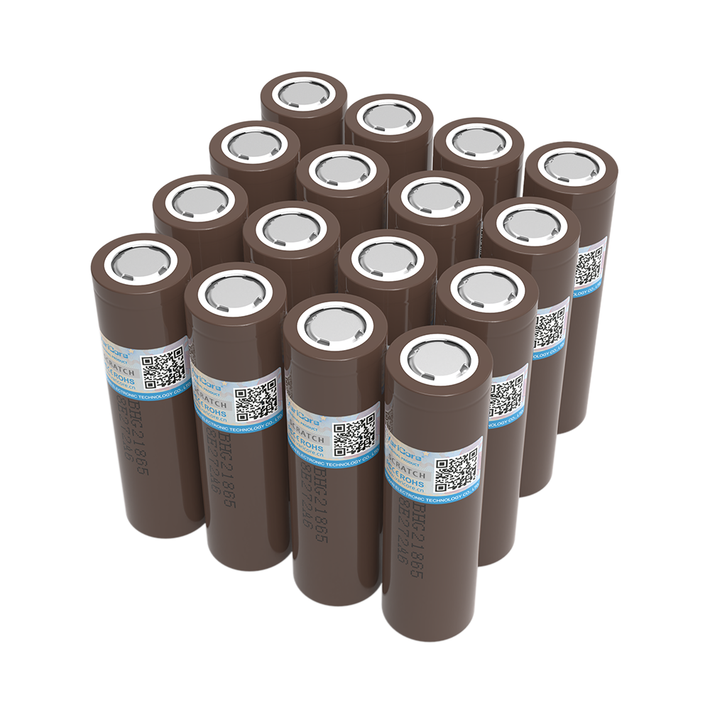 16 stk. varicore 18650 genopladelige batterier  hg2 3000 mah 3.6v lithium kontinuerlig afladning 20a dedikerede elektroniske strømbatterier