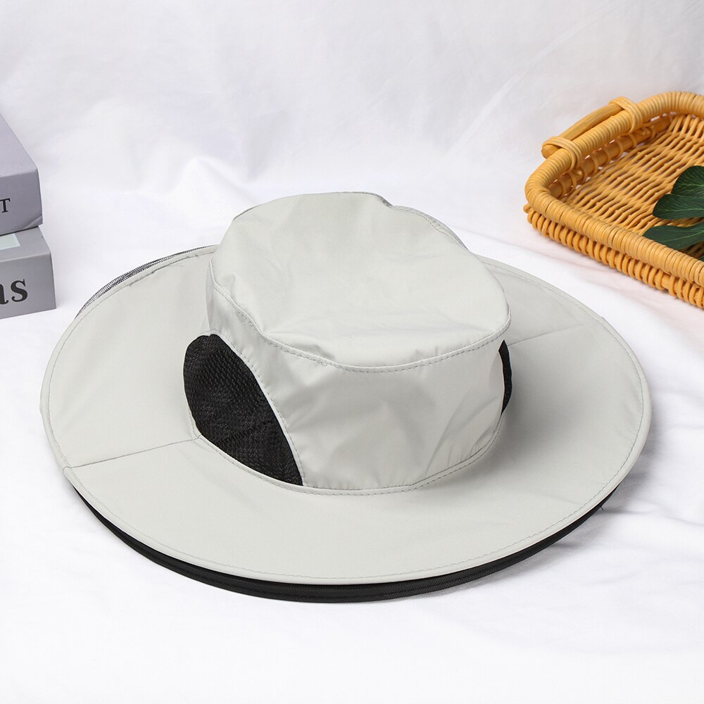 Sombrero antimosquitos plegable Unisex, gorra de pesca con malla oculta, repelente de insectos, protección de abejas, informal, protector solar, para exteriores