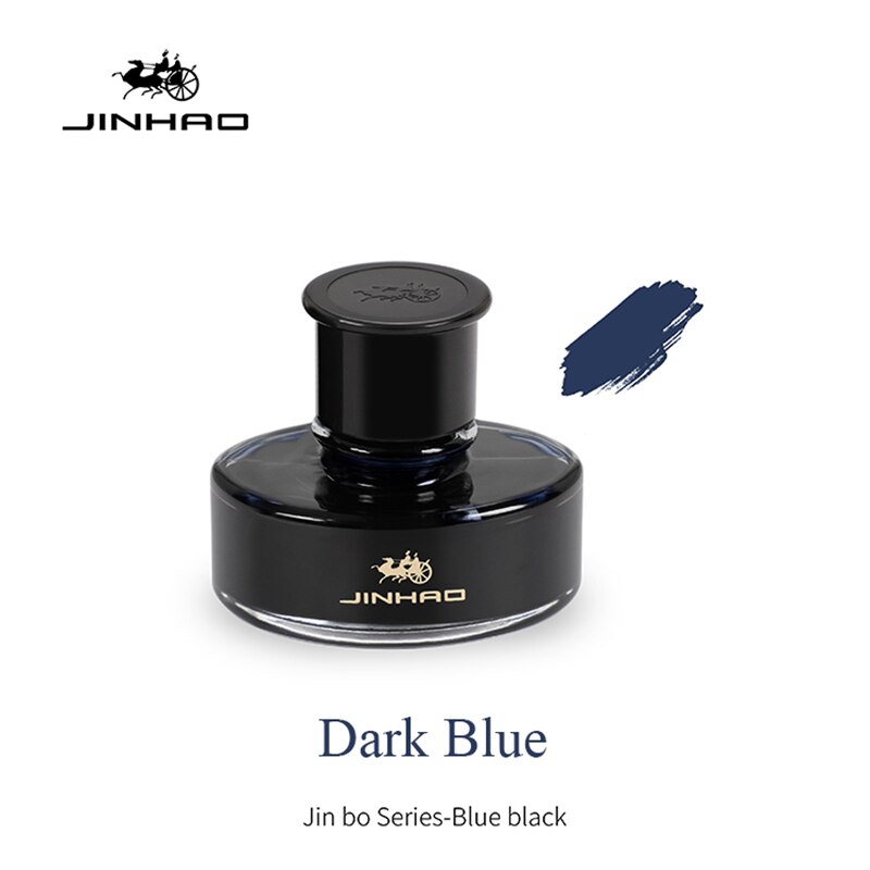 jinhao Bottle Pure Colorful 50ml Fountain Pen Ink for Refilling Inks Stationery School Office Supplies: DARK BLUE