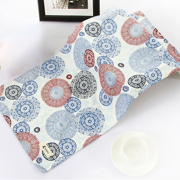 Jeans / denim gewassen - Flowers donkerblauw chambray - Royal Look