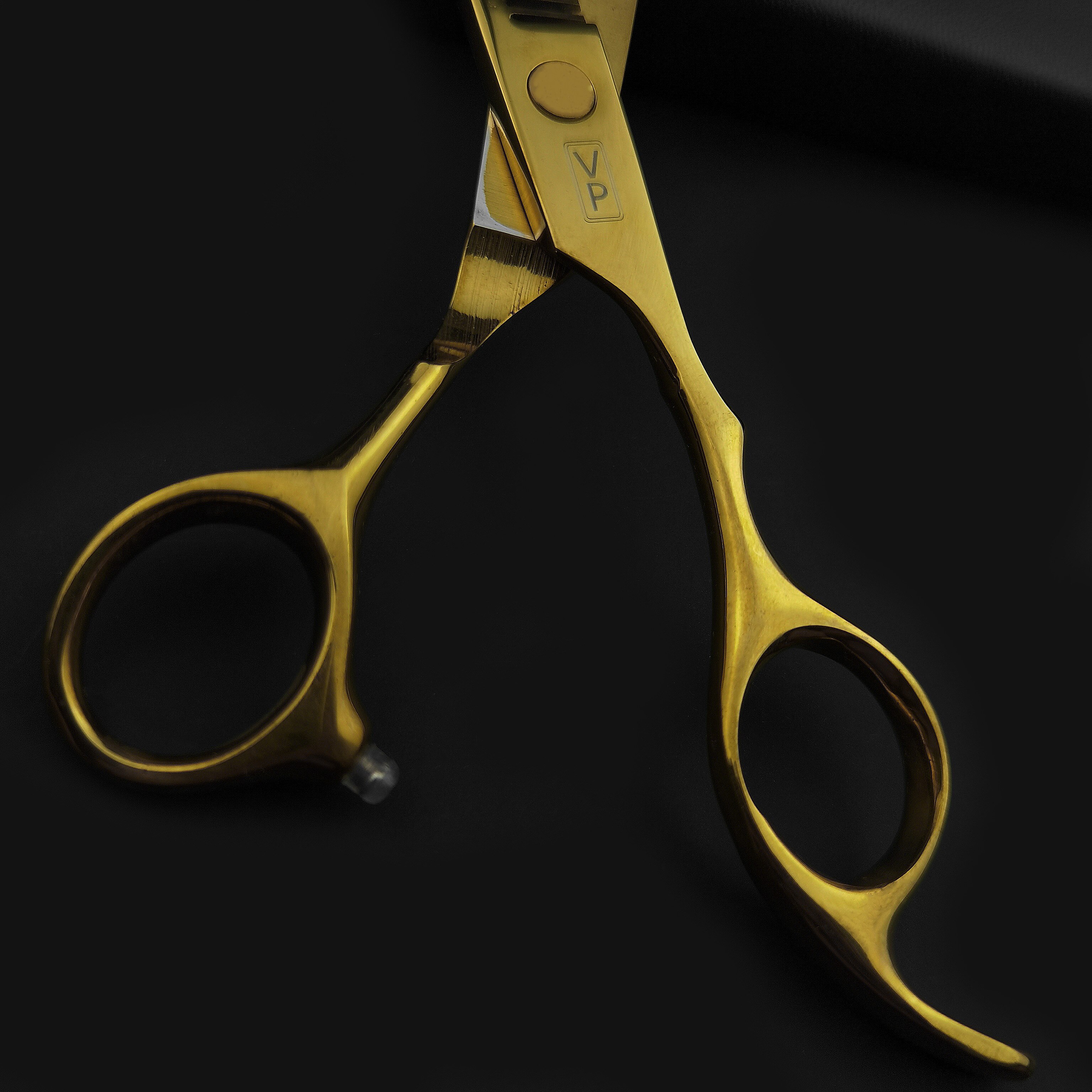 Tijeras profesionales de peluquería, 6 pulgadas, JP 440C, barbería, salón de belleza, conjunto dorado