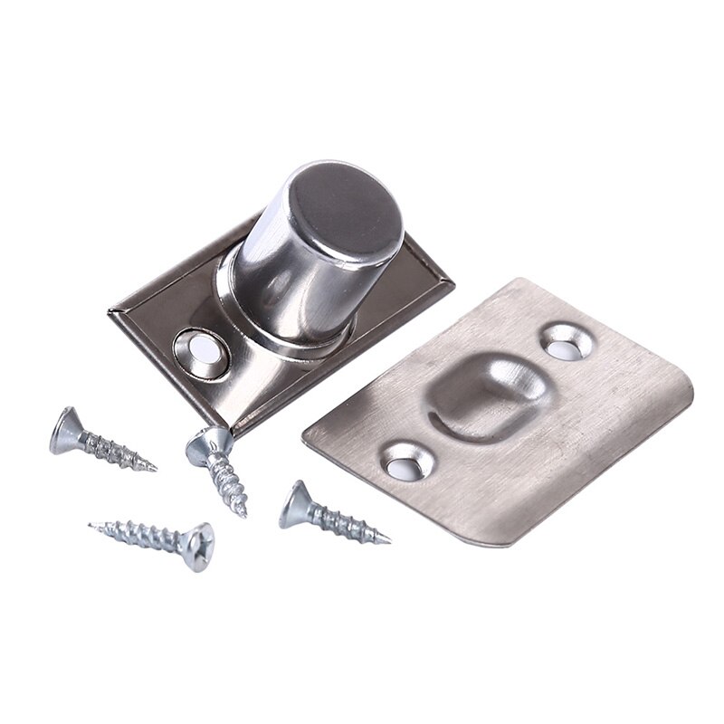 Silver Stainless Steel Closet Door spring Ball Catch Home Cabinet Door Latch