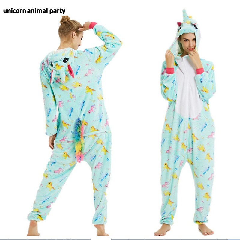 Kigurumi Onesies Cosplay Colored unicorns halloween Christmas Party Pyjamas costumes carnival costume hoodies