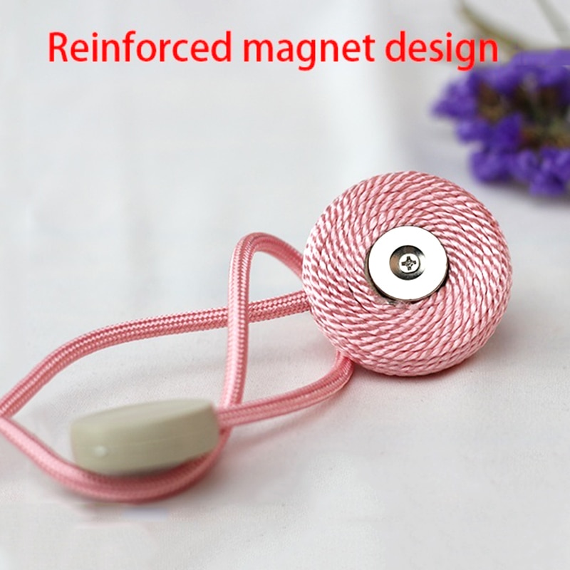 1pc magnetiska gardinfästen rumstillbehör macaron guld gardiner cilp heminredning gardinhållare spännen rem rep knyt ryggar