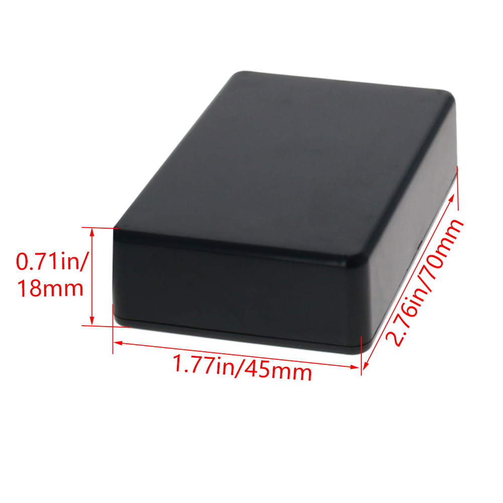 Fielect 70*45*18 Elektronische Junction Box Abs Plastic Voor Elektronische Projecten Case Elektrische Project Behuizing Junction Box stof: black 2pcs