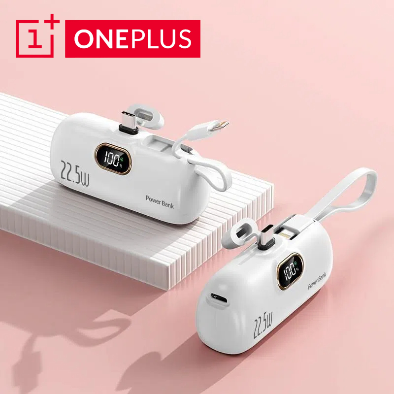 ONEPLUS 30000mAh Mini banco de energía portátil cápsula fuente de alimentación móvil batería externa de emergencia cargador rápido para iPhone tipo c: Oro / 10000mAh