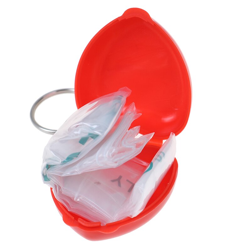 Masque de sauvetage rcp 1 pièce, kit de poche avec Valve unidirectionnelle, matériel de premiers soins