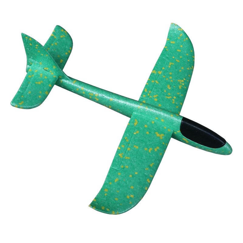 36cm Big Hand Launch Throwing Foam Palne EPP Airplane Model Glider Plane Aircraft Model Outdoor DIY Educational Toy For Children: green