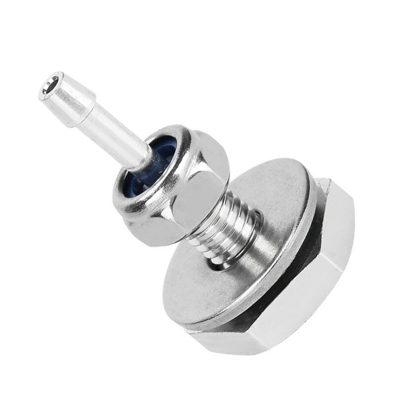 1pcs Silver Turbocharger Boost Pipe Hose Nipple Turbo Vacuum VAC Gauge Fitting