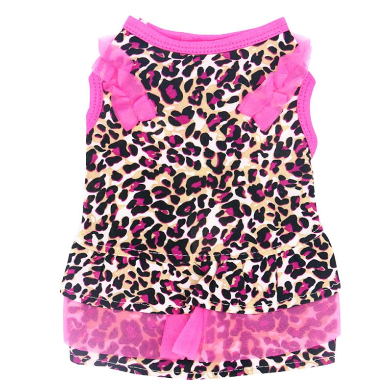 Shih tzu-robe pour chien à pois | Vêtements pour petits chiens, jupe Tutu pour chiot, robe pour chat, robes de mariage pour chiens, vêtements d'été pour caniches et animaux de compagnie: Leopard / M