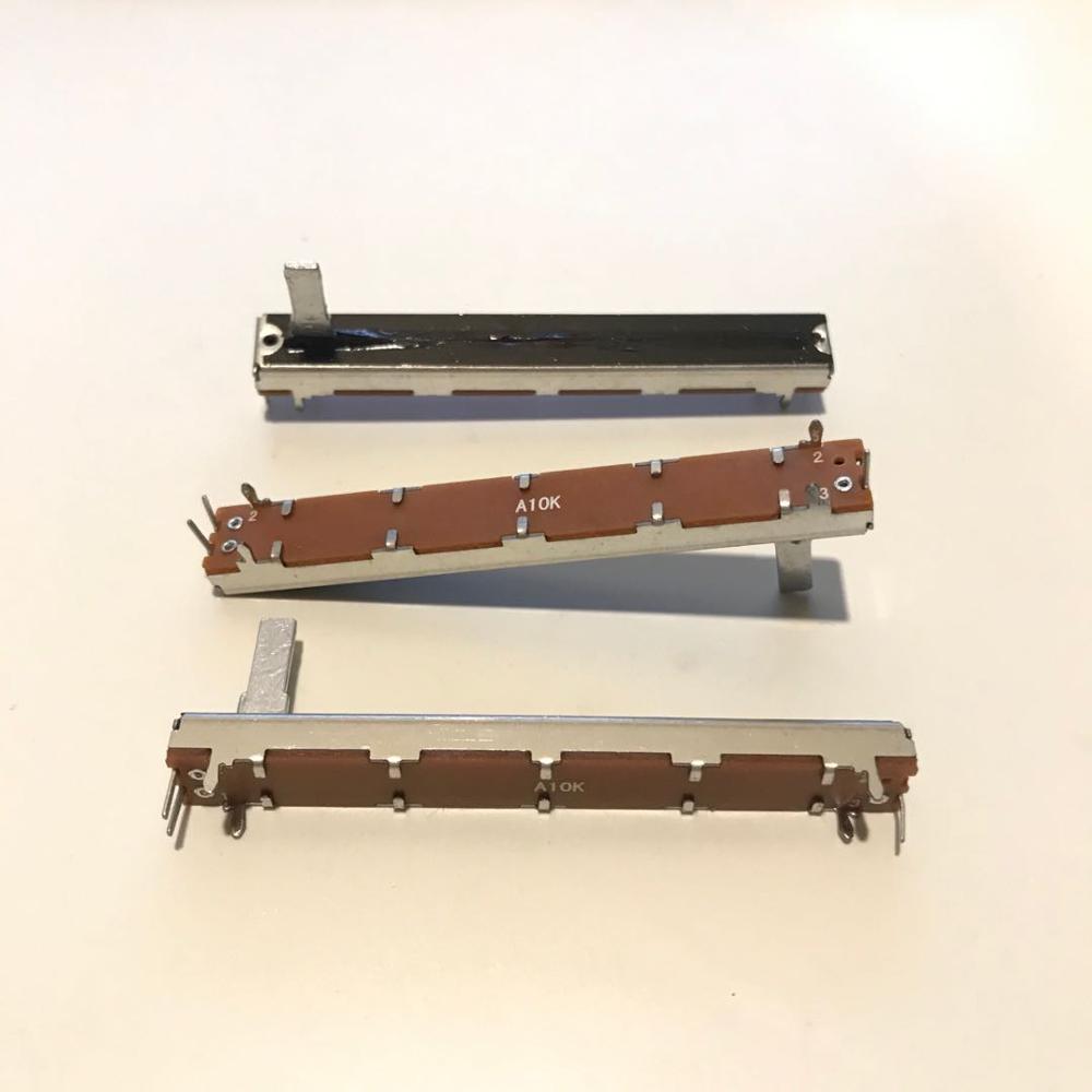 100Pcs SL6021N A10K 75Mm Enkele Gezamenlijke Mixer Fader Potentiometer/Handvat Lengte 15MMC