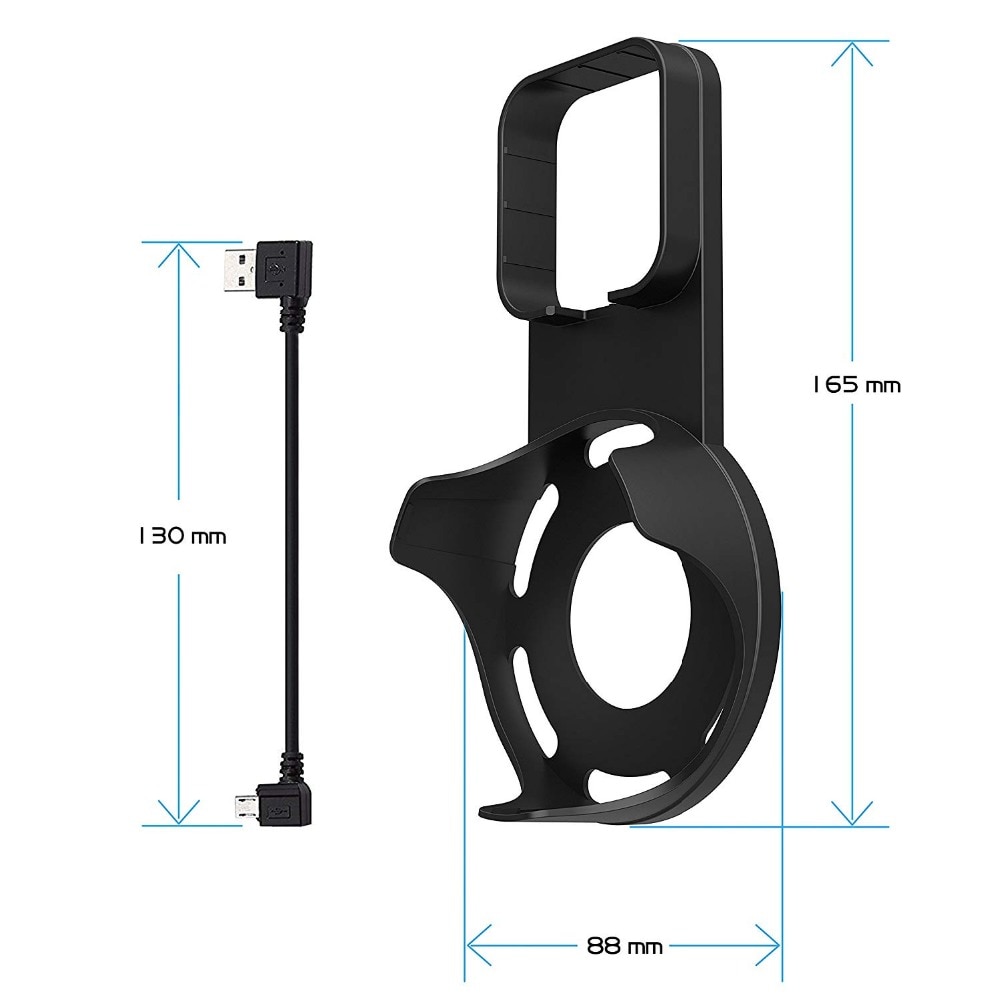 Support mural pour Alexa Echo Dot 2e génération, Support de prise UK/EU avec câble Micro USB