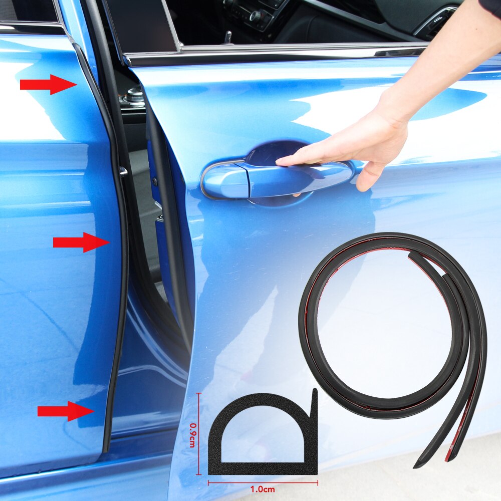 2x Auto Deur B Pijler Rubber Bescherming Seal Strip Stickers Voor Peugeot 206 207 208 307 308 407 408 voor Citroen C4 C5 C3 C4L